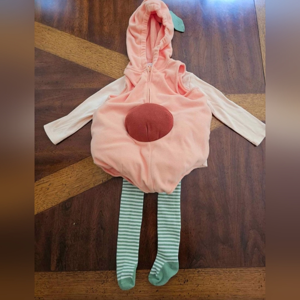 Toddler girl's 24 months Carter's peach halloween costume